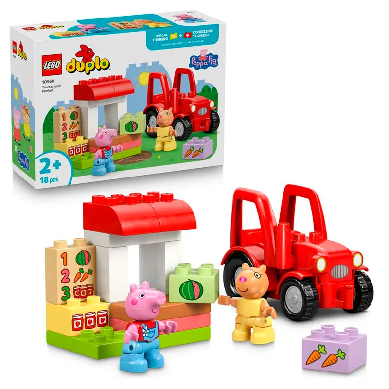LEGO® DUPLO Peppa Pig Tractor y Mercado 10468