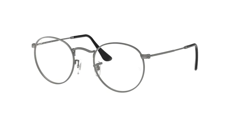 Ray - Ban Unisex Ray - Ban RX3447V ROUND METAL 2620 Monturas ópticas Metal Gris Transparente Redonda Normal