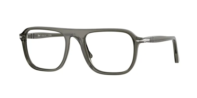 Persol Unisex Persol PO3359V JACQUES 1103 Monturas ópticas Acetato Gris Cuadrada Normal