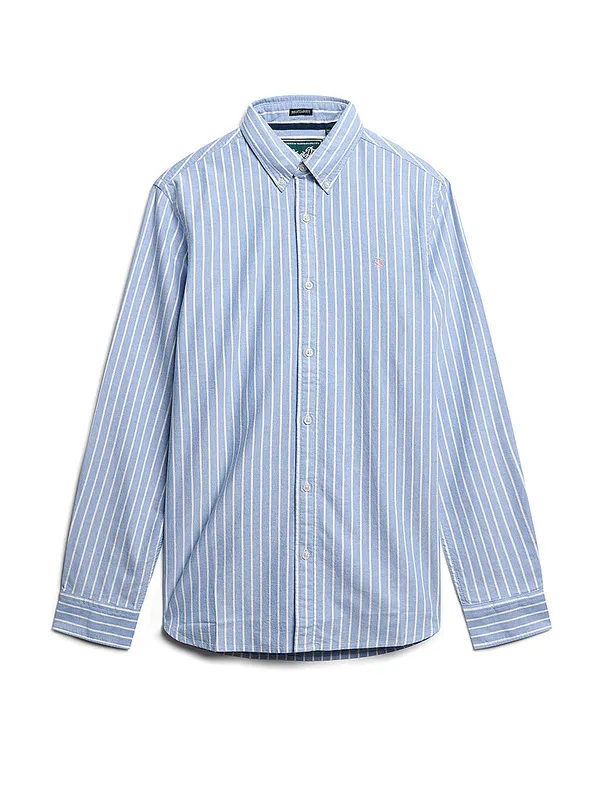 SUPERDRY Camisa corte casual azul | L