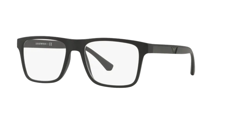Emporio Armani Hombre Emporio Armani EA4115 58531W Gafas de sol Inyectado Negro Transparente Cuadrada Normal