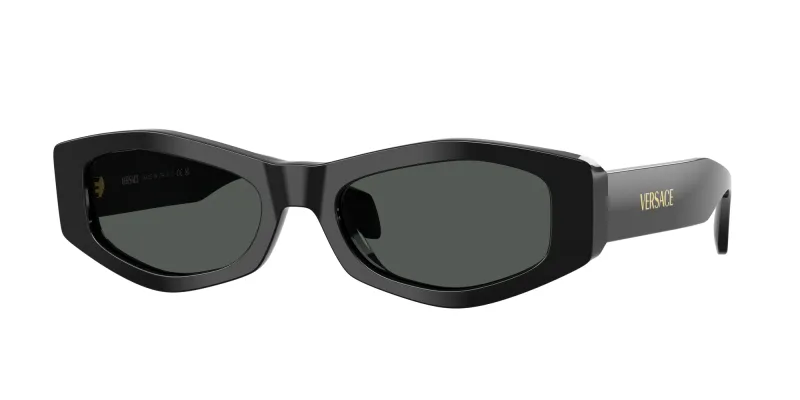 Versace Mujer Versace VE4487 GB1/87 Gafas de sol Acetato Negro Gris Geométrico Normal