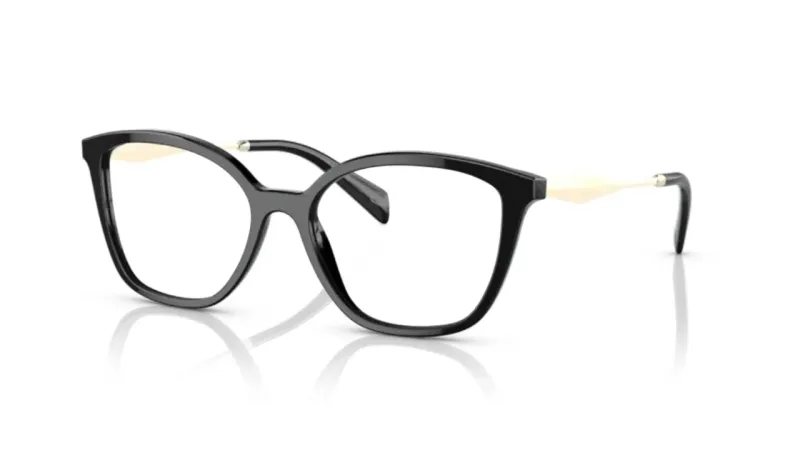 Prada Mujer Prada PR 02ZV 1AB1O1 Monturas ópticas Acetato Negro Mariposa Normal