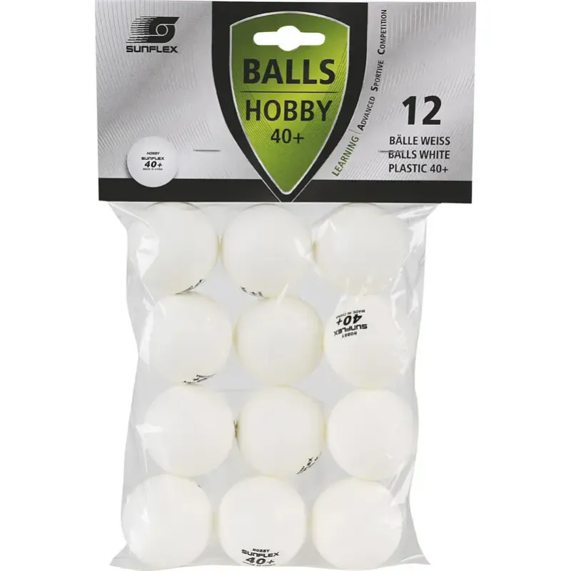 Pelota de ping pong sunflex (x12)