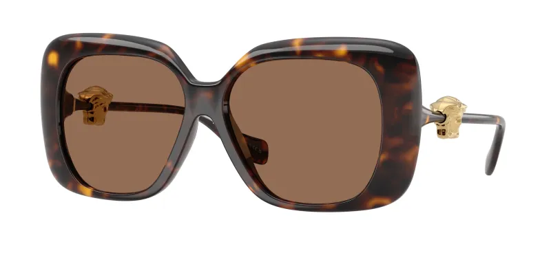 Versace Mujer Versace VE4499U 108/73 Gafas de sol Inyectado Tortuga Marrón Cuadrada Normal