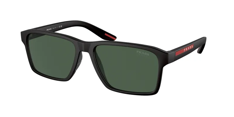 Prada Linea Rossa Hombre Prada Linea Rossa PS 05YS DG006U Gafas de sol Inyectado Negro Verde Cuadrada Normal