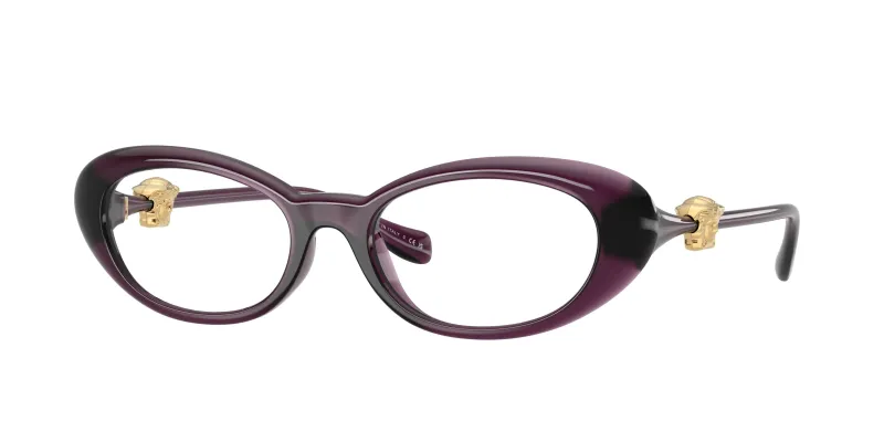 Versace Mujer Versace VE3381U 5536 Monturas ópticas Inyectado Violeta Redonda Normal
