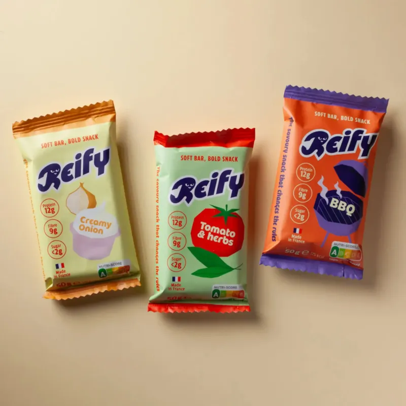 Pack de barritas de proteína saladas Reify 3 saveurs