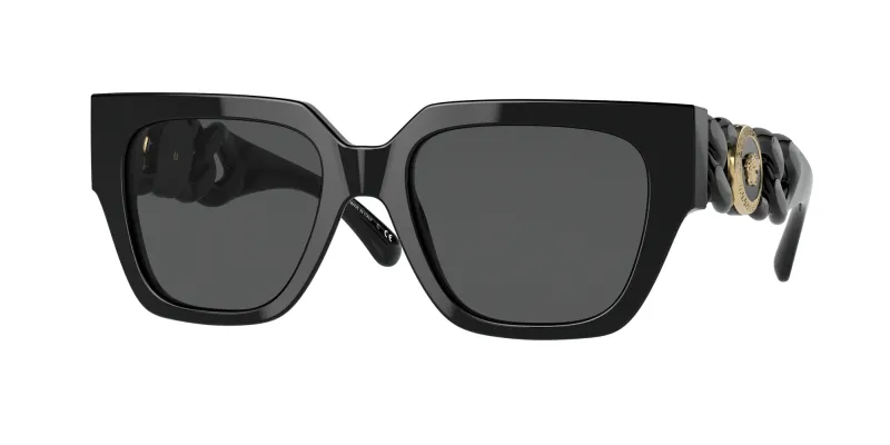 Versace Mujer Versace VE4409 GB1/87 Gafas de sol Acetato Negro Gris Cuadrada Normal