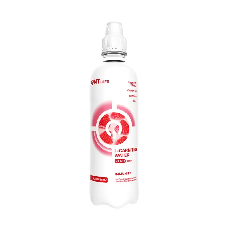 Suplemento alimenticio de frambuesa sin azúcar QNT Immunity Water H20