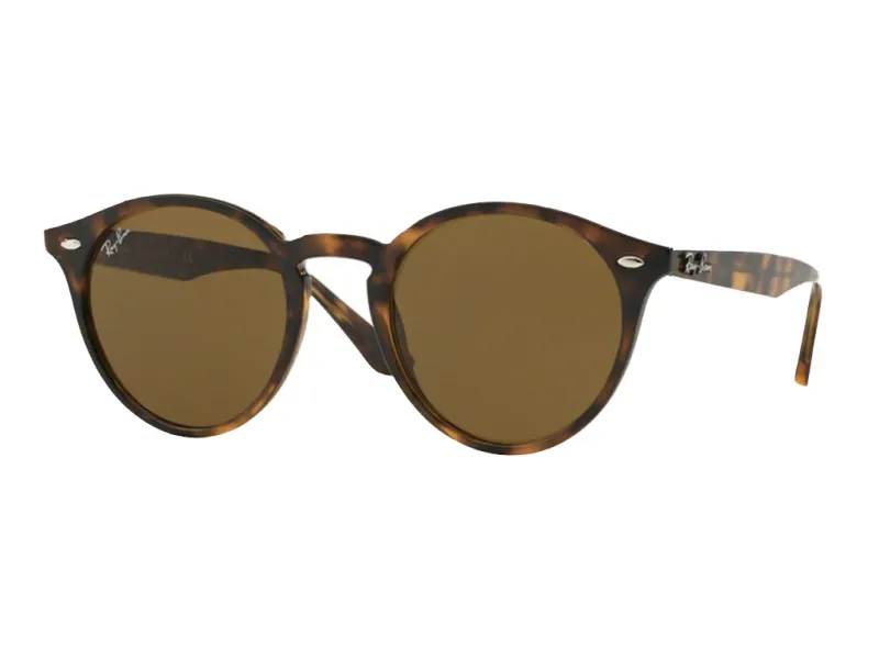 Ray - Ban Unisex Ray - Ban RB2180 710/73 Gafas de sol Inyectado Tortuga Marrón Redonda Normal