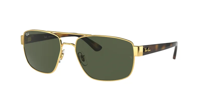 Ray - Ban Hombre Ray - Ban RB3663 001/31 Gafas de sol Metal Oro G15 Geométrico Normal