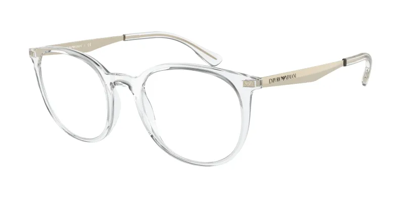 Emporio Armani Mujer Emporio Armani EA3168 5371 Monturas ópticas Inyectado Transparente Pantos Normal