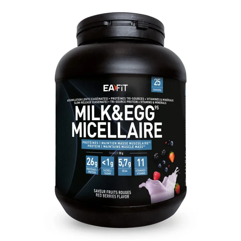 Leche y Huevo 95 Micelar yogur frutas rojas EA Fit
