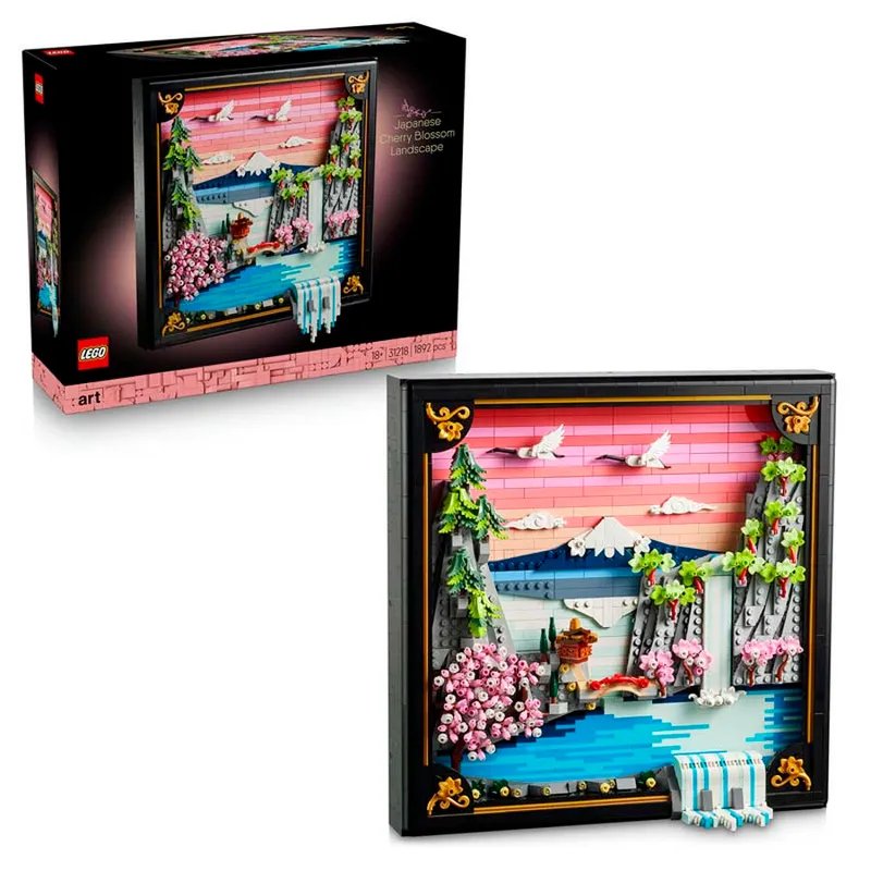 LEGO® ART Paisaje Japonés con Cerezos en Flor 31218