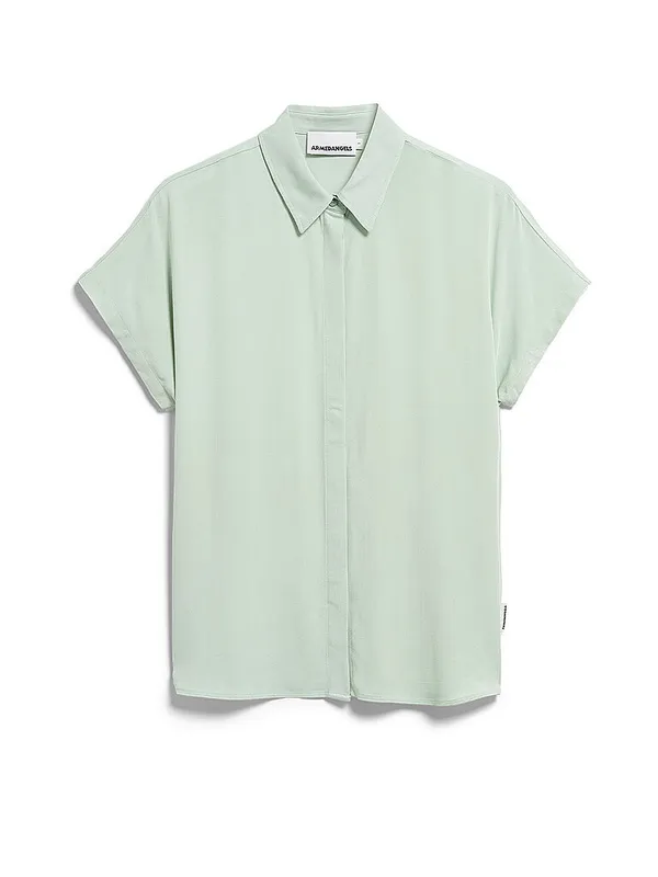 ARMEDANGELS Blusa LARISAANA verde | S