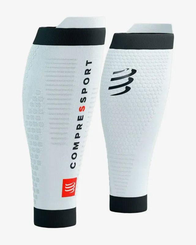 Medias de compresión Compressport R2 3.0 blanco negro - T3