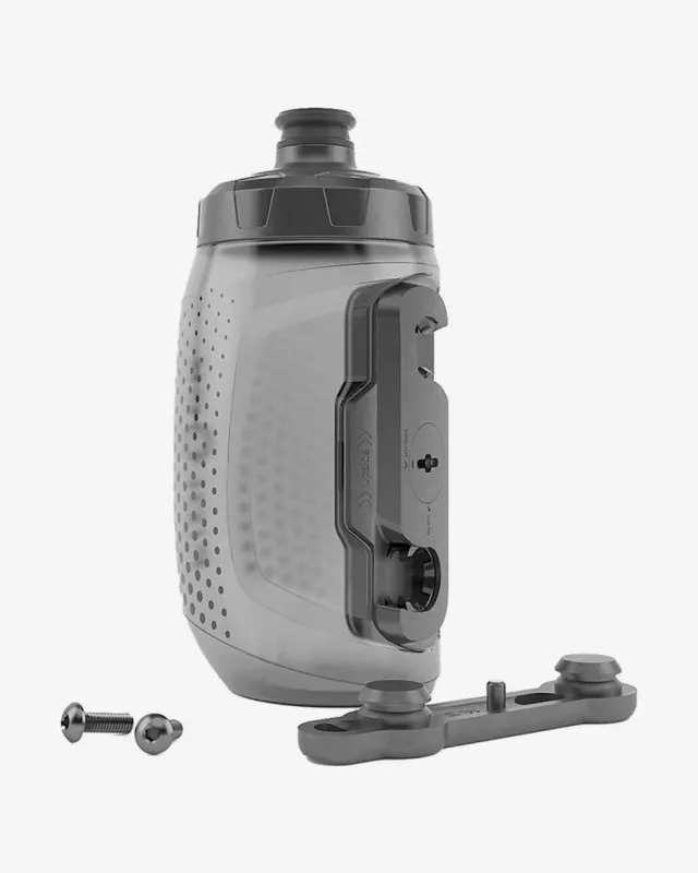 Kit Fidlock Twist portabidón magnético + bidón 450ml ahumado