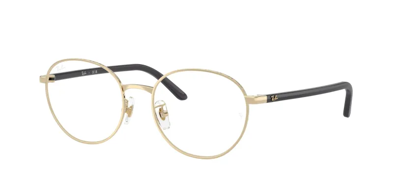Ray - Ban Unisex Ray - Ban RX6538D 2993 Monturas ópticas Metal Oro Transparente Pantos Normal