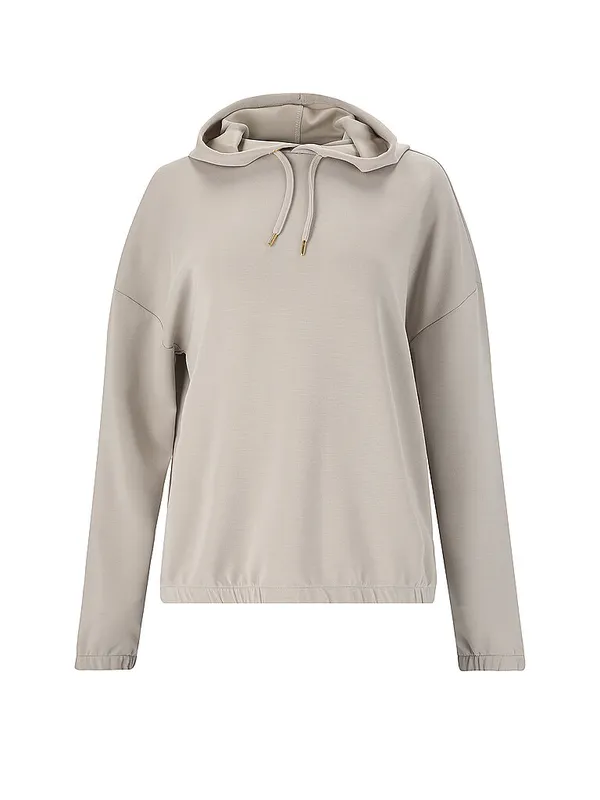 ATHLECIA Sudadera con capucha para fitness Namier para mujer beige | 34