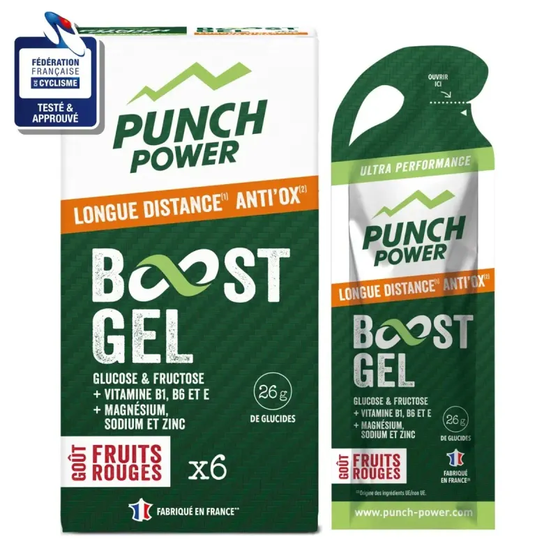 Gel energético Punch Power Fruits Rouges