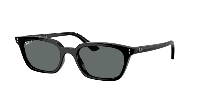 Ray - Ban Unisex Ray - Ban RB4456 ZAYA 667781 Gafas de sol Inyectado Negro Gris Pillow Polarizado