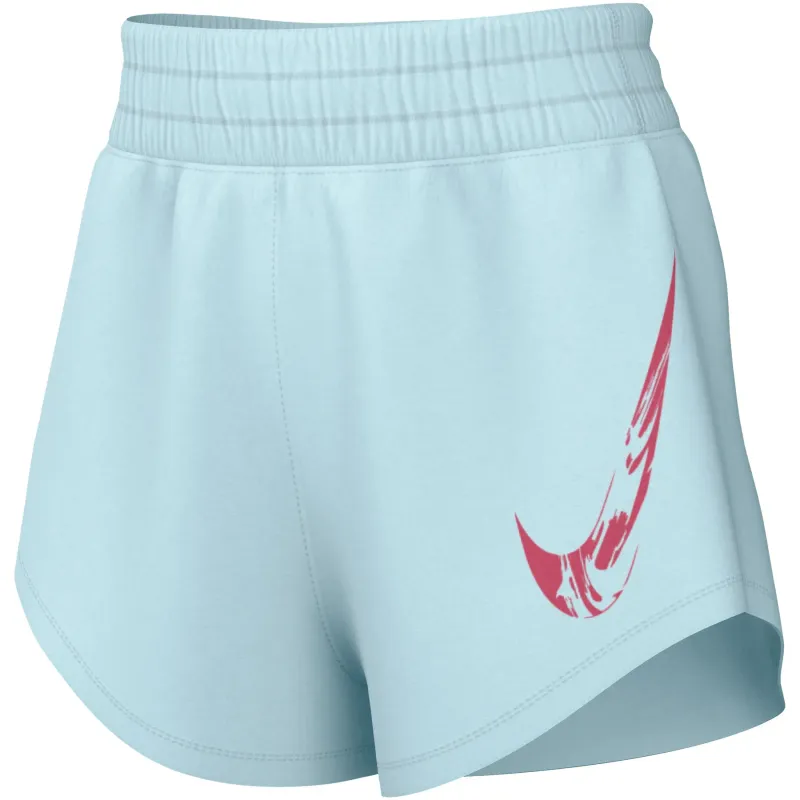 Pantalón corto femenino de tiro medio con calzoncillo integrado Nike One Swoosh Dri-FIT