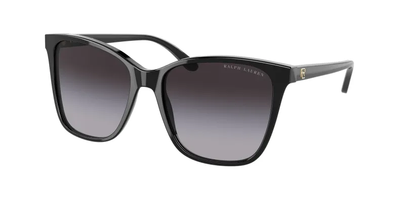 Ralph Lauren Mujer Ralph Lauren RL8201 50018G Gafas de sol Acetato Negro Gris Pillow Normal Sombreado