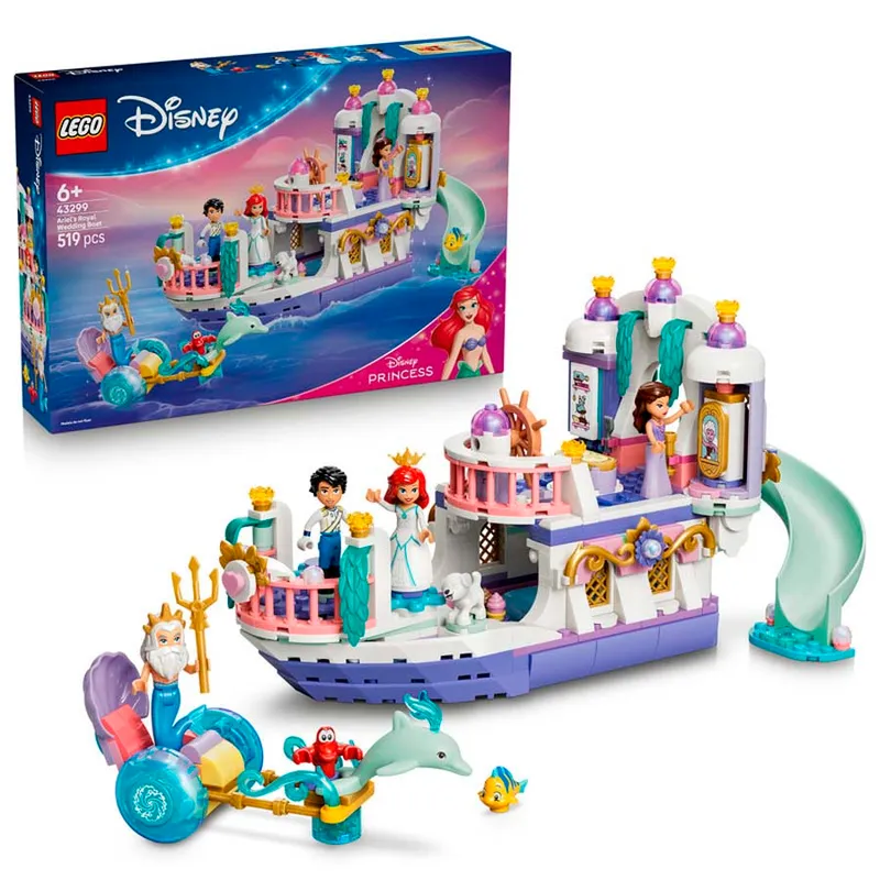 LEGO® Disney Princess Barco de la Boda Real de Ariel 43299