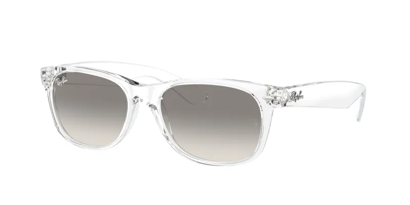Ray - Ban Unisex Ray - Ban RB2132 NEW WAYFARER 677432 Gafas de sol Nylon Transparente Gris Cuadrada Normal Sombreado