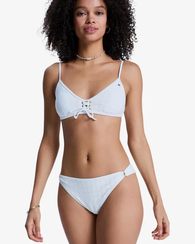 Braga bikini Roxy Island blanco puro mujer - XS