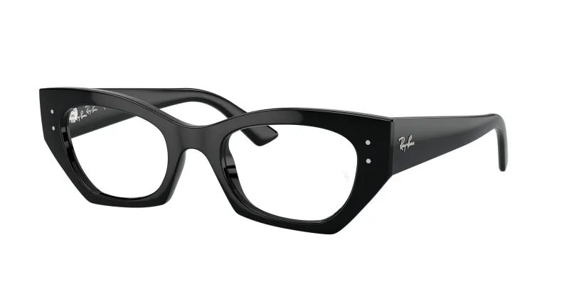 Ray - Ban Unisex Ray - Ban RX7330 ZENA 8260 Monturas ópticas Inyectado Negro Transparente Geométrico Normal