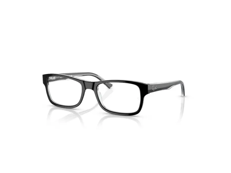 Ray - Ban Unisex Ray - Ban RX5268 2034 Monturas ópticas Acetato Negro Transparente Cuadrada Normal