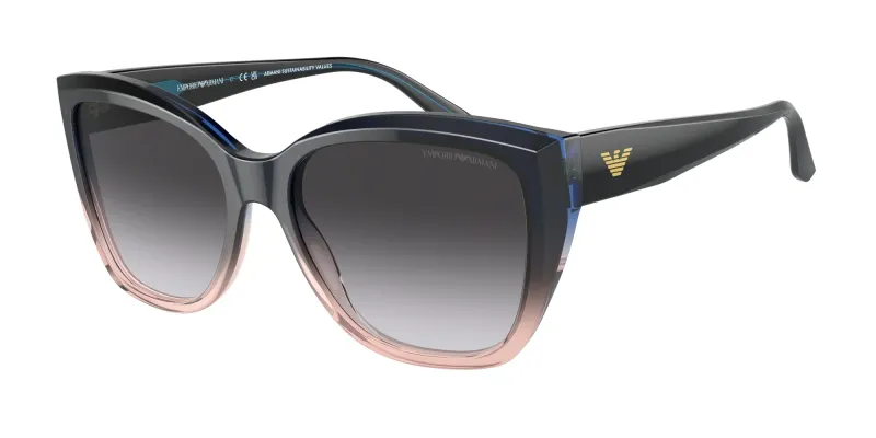 Emporio Armani Mujer Emporio Armani EA4198 59918G Gafas de sol Acetato Azul Gris Cat Eye Normal Sombreado