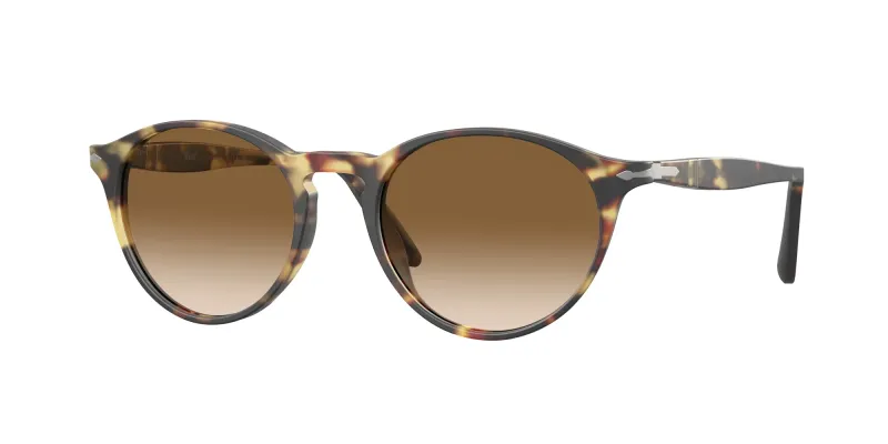 Persol Hombre Persol PO3092SM 900551 Gafas de sol Acetato Tortuga Marrón Redonda Normal Sombreado