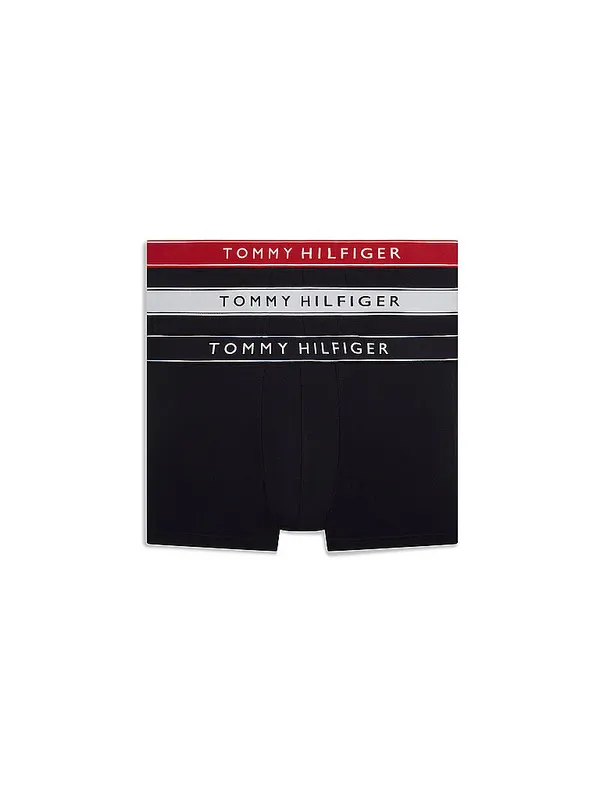TOMMY HILFIGER Pantalones, paquete de 3, blanco verdadero / rojo medio / cielo desértico azul | L