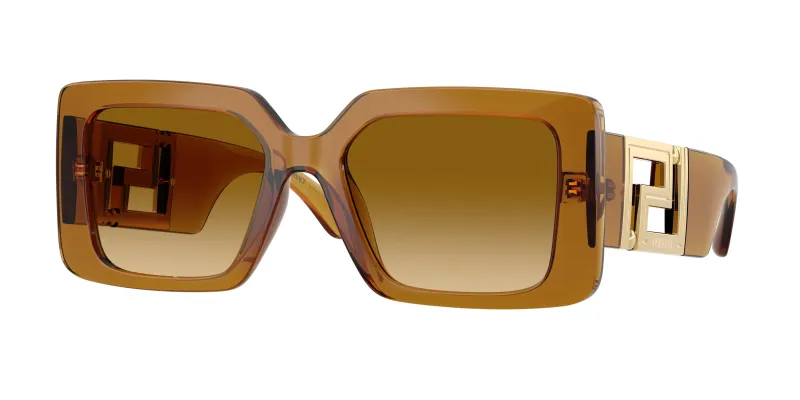 Versace Mujer Versace VE4505U 53422L Gafas de sol Inyectado Amarillo Amarillo Cuadrada Normal Matizado