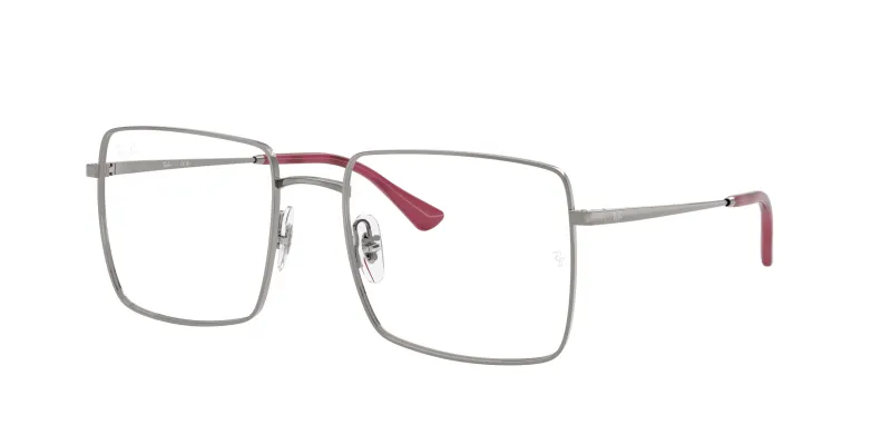 Ray - Ban Unisex Ray - Ban RX6553 2502 Monturas ópticas Metal Gris Transparente Cuadrada Normal