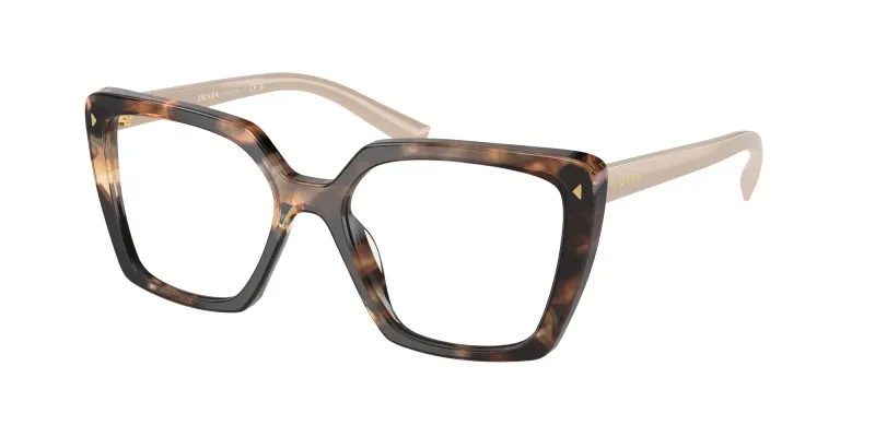 Prada Mujer Prada PR 16ZV 07R1O1 Monturas ópticas Acetato Tortuga Cuadrada Normal