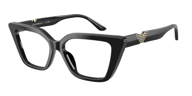 Emporio Armani Mujer Emporio Armani EA3273U 5017 Monturas ópticas Acetato Negro Cat Eye Normal