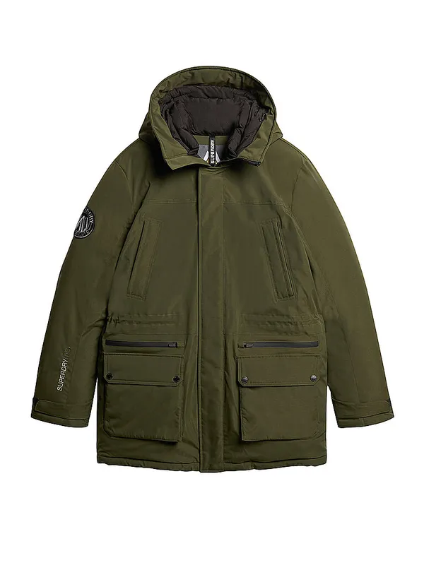 SUPERDRY Parka CITY PADDED verde oscuro | S