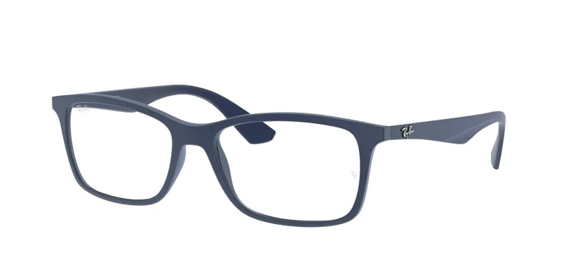 Ray - Ban Unisex Ray - Ban RX7047 5450 Monturas ópticas Inyectado Azul Transparente Cuadrada Normal