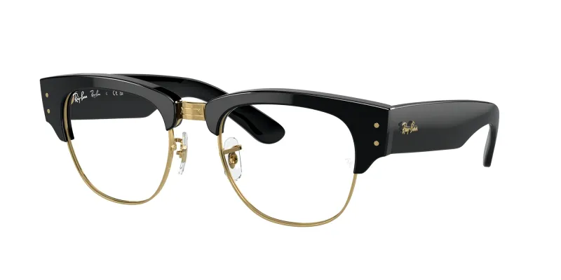 Ray - Ban Unisex Ray - Ban RX0316V MEGA CLUBMASTER 2000 Monturas ópticas Acetato Negro Transparente Cuadrada Normal