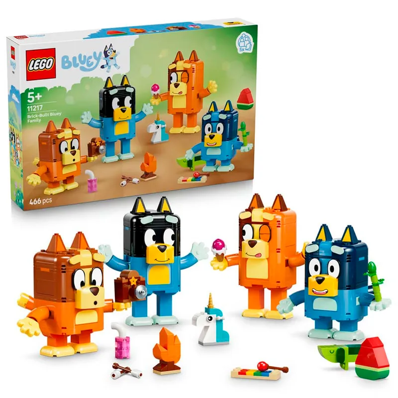 LEGO® Bluey Familia Bluey Construida con Ladrillos 11217
