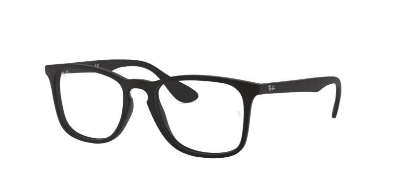 Ray - Ban Unisex Ray - Ban RX7074 5364 Monturas ópticas Inyectado Negro Transparente Cuadrada Normal