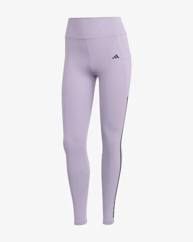 Malla larga adidas Optime 3-Stripe violeta mujer - XL