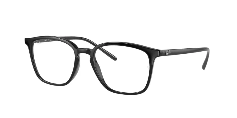 Ray - Ban Unisex Ray - Ban RX7185 2000 Monturas ópticas Inyectado Negro Transparente Cuadrada Normal