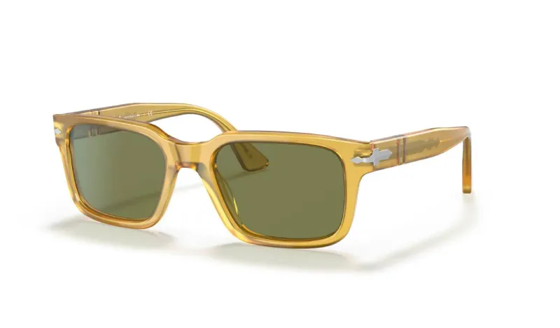 Persol Unisex Persol PO3272S 204/4E Gafas de sol Acetato Amarillo Verde Cuadrada Normal