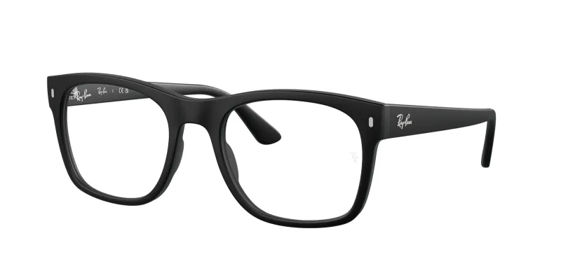 Ray - Ban Unisex Ray - Ban RX7228 2477 Monturas ópticas Acetato Negro Transparente Cuadrada Normal