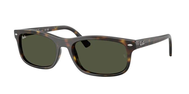 Ray - Ban Unisex Ray - Ban RB2224 710/31 Gafas de sol Acetato Tortuga Verde Cuadrada Normal